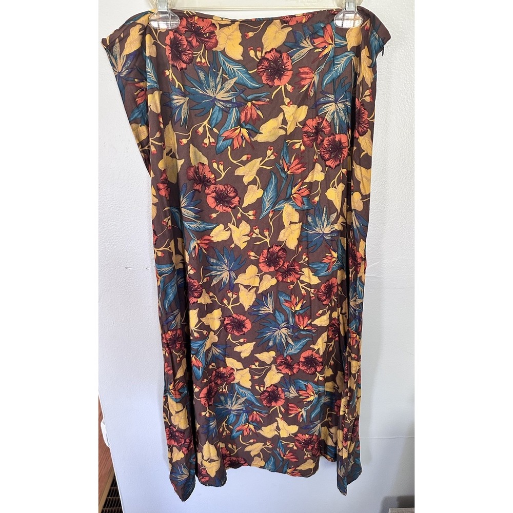 VTG Classics By Jantzen Tropical Floral Boho Midi Skirt Size:16 EUC